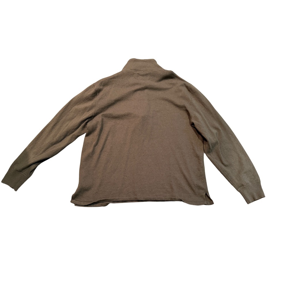The North Face Mens Brown California Heritage Quarter Zip Sweater Large Pullover - Picture 2 of 5